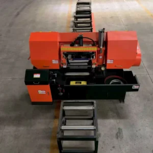 Metal Cutting Machine Steel Bar Processing Horizontal Band Saw Hydraulic Motor 7.5kW 400x500mm Capacity TS4250 Construction
