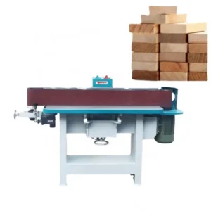 Metal Vertical Channeling Belt Sander for Woodworking Drawing Deburring Polishing with Broadband Edging for Solid Wood