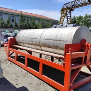 Minerals Non Self Cleaning Conveyor Iron Powder Three Roller Dust Exhaust Magnetic Separator Grinder Machine
