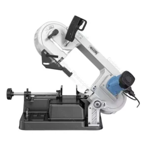 Mini Portable Handheld Band Saw for Wood Metal & Rebar with Diagonal Cut & Horizontal Rotation for Home Use