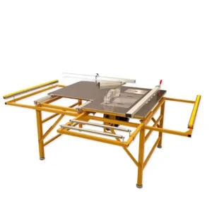Mini Vertical Wood Table Saw Double Blade Sliding Table High Efficiency Wood Cutting Machine