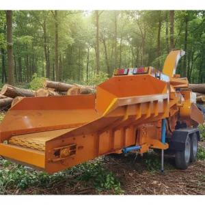 Mobile Diesel Steel Wood Crusher Machine 220V Wood Pulverizer for Garden Use High Efficiency Wood Chipper 145kw 8ton h