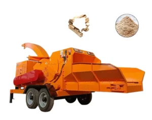 Mobile Disc Wood Crusher 102hp Diesel Tree Branch Crushers Tracked Wood Chipper Shredder
