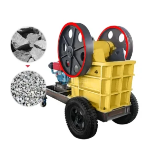 Mobile Jaw Crusher PE150X250 AC Motor Powered High Capacity Rock Stone Crusher With Engine Bearing Gear