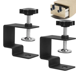 Modern Black Metal C Clamp Drawer Front Iron Steel Clamps for Woodworking Cabinet Door Installation Tools Other Furniture