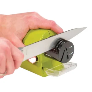 Motorized Stainless Steel Multi-Grit Eco-Friendly Battery Powered Stone Knife Blade Sharpener Green All-sized Household
