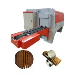 Multi Blade Horizontal Rip Saw Machine with Motor for Cutting Round Logs