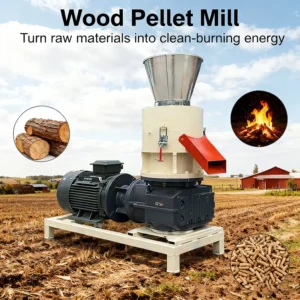 Multi Functional Coconut Shell and Palm Silk Wood Pellet Making Machine Biomass Pellet Machine High Capacity Flat Die