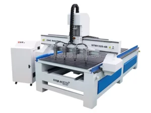 Multi Head 3D Axis Rotary CNC Wood Router with Four Rotary Axis