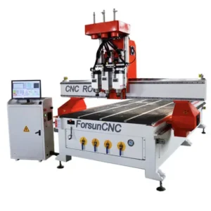 Multi Head Vertical Wood Stair Making Machine Woodworking Multi Spindle 3D CNC Router