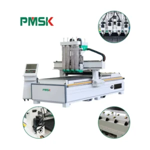 Multi Heads 4 Axis CNC Router Torno Madera MDF Wood Table Cutting Nesting Machine for Door Making
