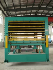 Multi Layer Hot Press Machine with Motor and Pump for Steel Security Fire Rated Door Leaf High Rigidity High Productivity 380V