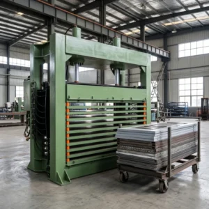 Multi-layer Heat Press Machine for Metal Doors 380V 5.5kW High Rigidity Easy Operation