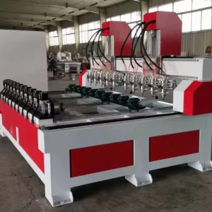 Multifunctional 10 Heads 2513 CNC 3D Router Wood Carving Cutting Machine High Rigidity 4 Axis Rotary NC Studio Mach3 DSP Control