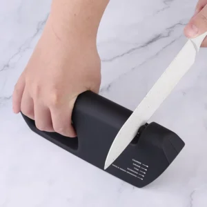 Multifunctional 5 in 1 Knife Sharpener Tungsten Steel Diamond Multi Grit Labor Saving Non slip Base Quick Sharpening Tool