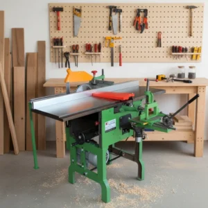 Multifunctional Bench Planer Wood Thickness Planer 7-in-1 Woodworking Machine Straight Cutter Head 2.2kW Motor High Productivity
