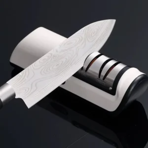 Multifunctional Durable Rechargeable Electric Knife Sharpener 2 Stage Adjustable USB Stainless Steel Kitchen Knife Sharpening
