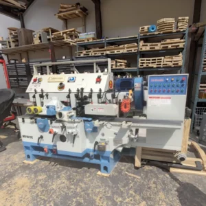 Multispindle Parquet Four Side Planner Moulder Machine 4 Face Wood Planing Profiles Molder Machine With Safety Covering