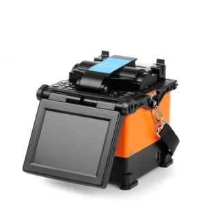 NSKF 118 Automatic Hot Melt Optical Fiber Optic Fusion Splicer Intelligent FTTH Splicing Machine 0.02dB Loss Orange Patchcord