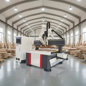 Nesting ATC CNC Machining Centers With Cabinet Furniture Cnc Router with Automatic Tool Changer