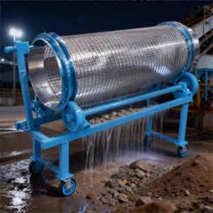 New Arrivals Shaftless Drum Trommel Screen Carry Dust Spray Used for the Classification of Sand and Gravel