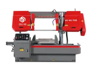 New Condition Small Automatic Band Saw Machine Includes Motor Gear Engine Pump PLC Manual Tension Method for Metal Cutting