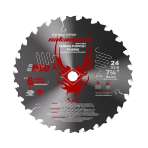 New Design Abrasive Saw Blade 184 Inch Miter Saw Blades 24 Teeth Crosscutting Ripping Carbide Cutting Saw Blades for Table
