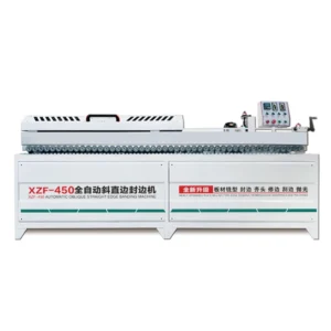 New Design MDF Plywood Edge Machine Woodworking Full Auto 45 Degree Bevel Edge Banding Machine XZF450