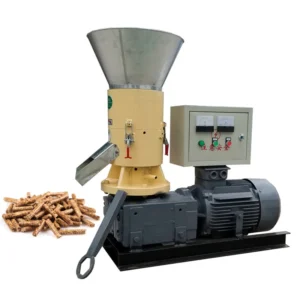 OEM 15kw Biomass Wood Pellet Mill Pump Motor High Productivity 100 200kg h Capacity 380V Factory Used