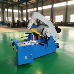 OEM Supported Hydraulic Tension Metal Cutting Band Saw Machine HS7140 with Motor and Cast Iron Base for Small Factory