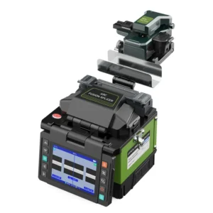 Optical Fiber Fusion Splicer 6 Motor Core Alignment Automatic Fiber Splicing Machine FTTH High Precision Handheld Portable