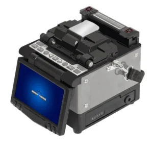 Optical Fiber Fusion Splicer S8 6 Motor Core Alignment Splicing Machine FTTH Splice Tool For SM MM DS NZDS Fiber 5in HD Screen