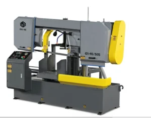 Ou Ke GB4250X Industrial Automatic CNC Metal Cutting Band Sawing Machine Speed Regulation Gear Motor Engine PLC Core