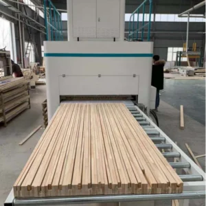 P6 HF High Radio Frequency Wood Furniture Panel Jointing Press Machine Edge Gluing Finger Joint Machine Crawler Type