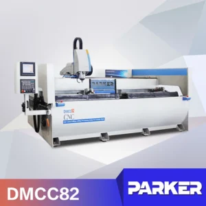 PARKER Four Axis Automatic Motor Driven CNC Machining Center For PVC Aluminum Profile Milling And Drilling Window Curtain Wall