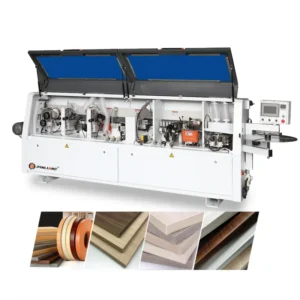 PINLIANG Automatic Edge Banding Machine with Pre milling Gluing & Buffing Functions High Speed Trimming Easy Operation