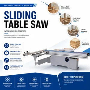 Panel Saw Sliding Table BHM45S Wood Cutter Table Saw Double Blade for Woodworking Cutting