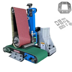 Pedestal Sanding Machine Horizontal with Belt Grinder Sander Machine Metal Plane Buffing and Sanding Polishing Machines