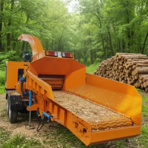 Portable Diesel Wood Chipper Farm Industrial Wood Sawdust Crushers Shredder Machine for Sawdust Powder