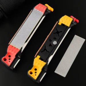 Portable Double-Sided Outdoor Multifunctional Knife Sharpener for Sharpening Scissors and Kitchen Knives Durable Metal Tool