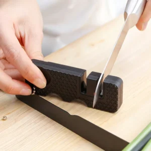 Portable Mini 2-Stage PP Knife Sharpener Multifunctional Ceramic Grinding Manual Kitchen Tool
