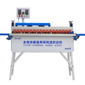 Portable Mini Edge Banding Machine Automatic Straight Line Edging Woodworking Tool Easy Operate Clean New Condition