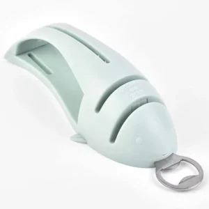 Portable Multifunction Two Stages Blade Sharpening Professional Kitchen Knife Sharpener with Knife Holder Bottle Opener