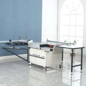 Portable Table Saw Machine for Woodworking with Sliding Table and Precision Working Surface