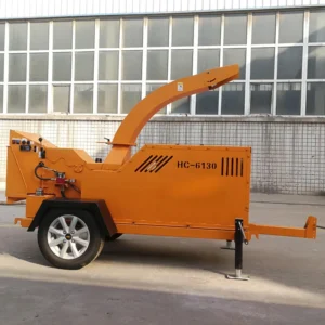 Portable Wood Chipper Log Dry Fresh Branch Wood Crusher Chipper