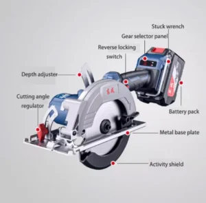 Power Tools Electric Wood Circular Saw Machine 20V Cordless Brushless Dongcheng FF07-185 1500W AC/DC Optional
