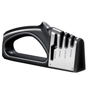 Premium Ceramic Diamond Tungsten Knife Sharpener Fixed Angle Knife Sharpener for Kitchen Knives Scissors