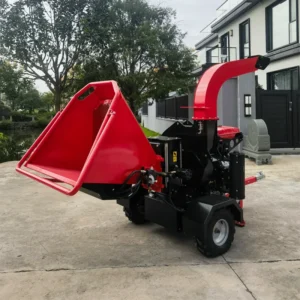 Price Wood Chipper Diesel Home Use Mobile Branch Shredder Europe Forestry Drum Wood Crusher
