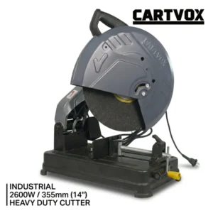 Professional 14″ Cut off Machine CARTVOX CT355-2 2600W Industrial Power Tool Metal Circular Saw with Stable Base