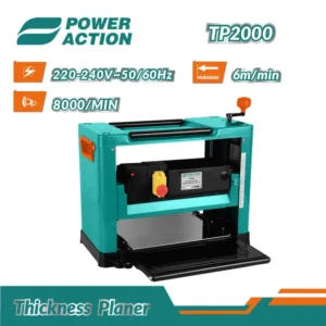 Professional 2000W Electric Portable Woodworking Table Planer Industrial Benchtop Wood Thickness Planer Thicknesser